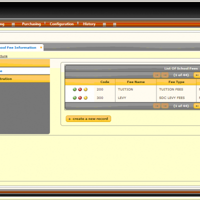 EduMaster User interface